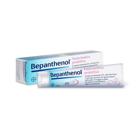 BEPANTHENOL PASTA LENITIVA PROTETTIVA 100 GR CONTIENE PANTENOLO 5% CHE FAVORISCE IL NATURALE PROCESSO DI RIGENERAZIONE DEL