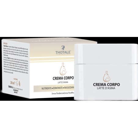 CREMA CORPO LATTE D' ASINA 200 ML RASSODANTE, NUTRIENTE, IDRATANTE, TEXTURE COMPATTA E DENSA A BASE DI OLIO DI OLIVA, BURR