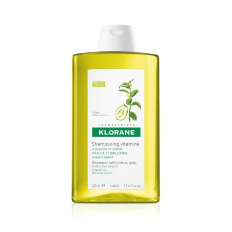 KLORANE SHAMPOO POLPA DI CEDRO 400 ML PURIFICANTE PER CAPELLI CHE TENDONO A SPORCARSI RAPIDAMENTE PER INQUINAMENTO, STRESS