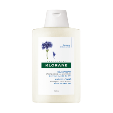 KLORANE SHAMPOO ALLA CENTAUREA 400 ML RIGENERANTE PER CAPELLI BIANCHI O GRIGI  PER RAVVIVARE LA LUMINOSITÀ DONANDO LEGGERI