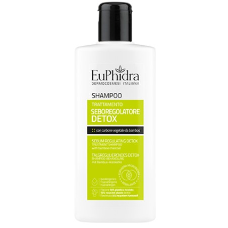 EUPHIDRA SHAMPOO SEBOREGOLATORE DETOX 200 ML IN CASO DI CUOIO CAPELLUTO GRASSO E OLEOSO CON SENSAZIONI DI FASTIDIO  CON CA