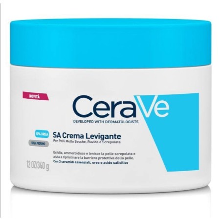 CERAVE SA CREMA LEVIGANTE 340 G CON 10% UREA PER PELLI MOLTO SECCHE, RUVIDE, SCREPOLATE  ESFOLIA, AMMORBIDISCE, LENISCE LA