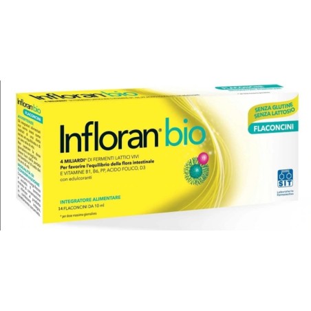 FERMENTI LATTICI 14 FLACONCINI CON 4 MILIARDI DI FERMENTI LATTICI VIVI PER FAVORIRE L' EQUILIBRIO DELLA FLORA INTESTINALE