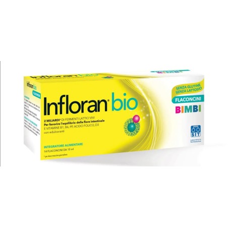 FERMENTI LATTICI BIMBI 14 FLACONCINI CON 2 MILIARDI DI FERMENTI LATTICI VIVI PER FAVORIRE L' EQUILIBRIO DELLA FLORA INTEST