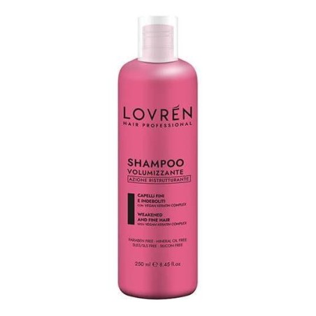 LOVREN SHAMPOO VOLUMIZZANTE 250 ML AZIONE RISTRUTTURANTE CAPELLI FINI E INDEBOLITI CON CHERATINA E PROTEINE IDROLIZZATO DE