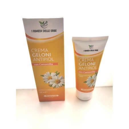 CREMA GELONI 100 ML CON CAMOMILLA, VITAMINA PP, PANTENOLO, OLIO DI MANDORLA, VITAMINA E  PER SCREPOLATURE DI MANI E PIEDI