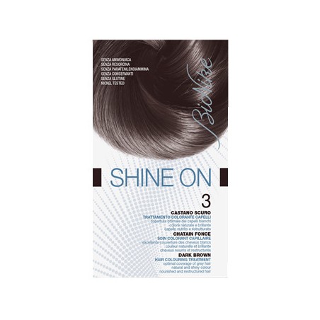 BIONIKE TINTA CASTANO SCURO 3 TRATTAMENTO COLORANTE CAPELLI, COPERTURA OTTIMALE DEI CAPELLI BIANCHI, COLORE NATURALE E BRI