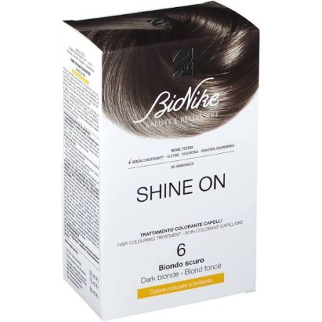 BIONIKE TINTA BIONDO SCURO 6 TRATTAMENTO COLORANTE CAPELLI, COPERTURA OTTIMALE DEI CAPELLI BIANCHI, COLORE NATURALE E BRIL