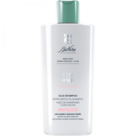 BIONIKE DEFENCE HAIR 200 ML OLIO EXTRA DELICATO PER LAVAGGI FREQUENTI PER CUTE SENSIBILE E FACILMENTE IRRITABILE  CON GLIC
