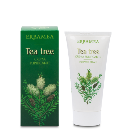 CREMA PURIFICANTE VISO TEA TREE 50 ML  EMULSIONE IDEALE PER PELLI IMPURE, DELICATE, PER CONTRASTARE IMPERFEZIONI  OLIO ESS