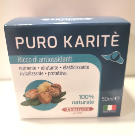 PURO BURRO KARITÉ 50 ML RICCO DI ANTIOSSIDANTI COME LA VITAMINA E  PUÒ ESSERE USATO SU TUTTO IL CORPO, CON PROPRIETÀ NUTRIENTI,