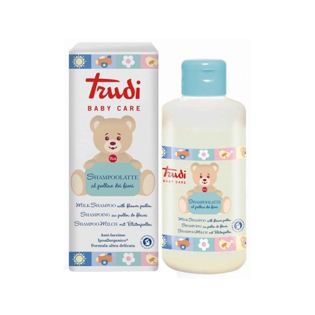 TRUDI SHAMPOO LATTE AL POLLINE DEI FIORI 250 ML  ANTI LACRIME, FORMULA ULTRA DELICATA  IDRATANTE PER CAPELLI SOTTILI  NO S