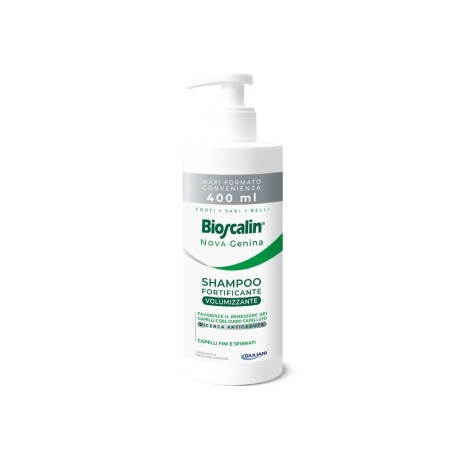 BIOSCALIN NOVA GENINA SHAMPOO 400 ML FORTIFICANTE VOLUMIZZANTE FAVORISCE IL BENESSERE DEI CAPELLI DEL CUOIO CAPELLUTO  CAP