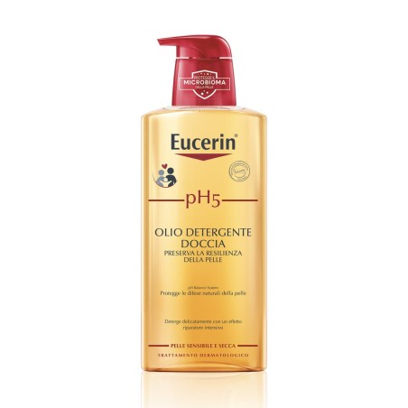 EUCERIN OLIO DETERGENTE DOCCIA 400 ML PH5 PRESERVA LA RESILIENZA DELLA PELLE, PROTEGGE LE DIFESE NATURALI DELLA PELLE  EFF