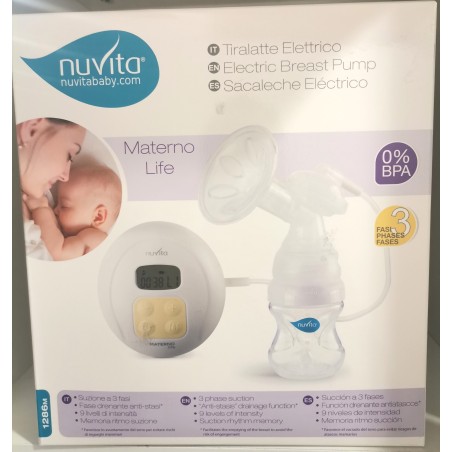 TIRALATTE ELETTRICO CON SUZIONE A 2 FASI + TERZA FASE ANTI - STASI (PER PREVENIRE RISCHI DI INGORGHI MAMMARI CHE POSSONO P