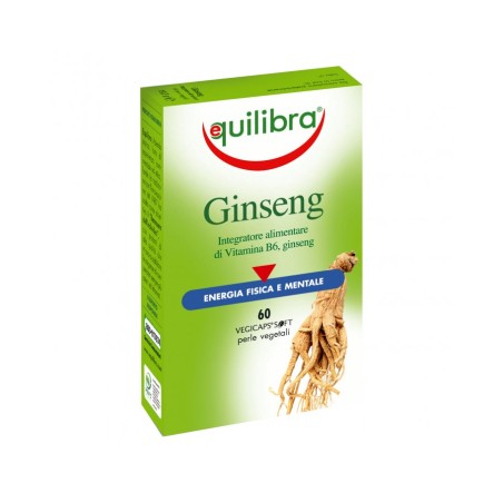 GINSENG 60 PERLE PER STANCHEZZA, AFFATICAMENTO  FUNZIONAMENTO DEL SISTEMA NERVOSO E DELLE FUNZIONI PSICOLOGICHE  CON VITAM