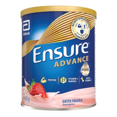 ENSURE NUTRIVIGOR FRAGOLA 400 G CONTRIBUISCE ALLA NORMALE FUNZIONE MUSCOLARE, È NECESSARIO PER MANTENERE LE OSSA IN CONDIZ