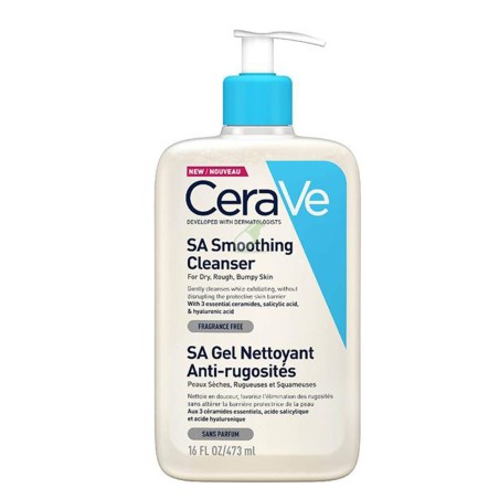 CERAVE SA GEL DETERGENTE LEVIGANTE 473 ML CON ACIDO SALICILICO PER PELLI RUVIDE, SECCHE, SQUAMOSE, SCREPOLATE  CON ACIDO S