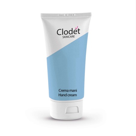 CLODET CREMA MANI 75 ML CON BURRO DI KARITÈ RENDE LA PELLE MORBIDA E SETOSA, AMMORBIDISCE LA PELLE DELLE MANI  TEXTURE FLU