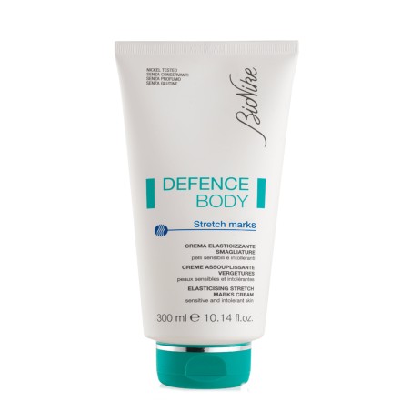 DEFENCE BODY CREMA ELASTICIZZANTE SMAGLIATURE 300 ML PER PELLI SENSIBILI E INTOLLERANTI  TEXTURE MORBIDA PER MASSAGGI PROL