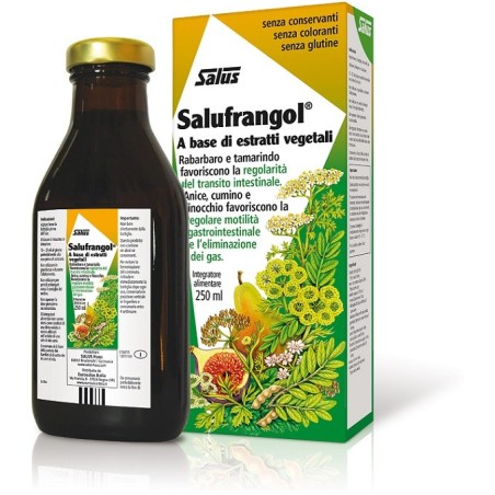 SALUFRANGOL 250 ML CON SENNA, RABARBARO, TAMARINDO, MILLEFOGLIO, ANICE, CUMINO, FINOCCHIO, CORIANDOLO  FAVORISCONO LA REGO
