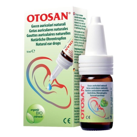 GOCCE AURICOLARI OTOSAN 10 ML NATURALI A TRIPLA AZIONE LENISCE GLI ARROSSAMENTI E LE IRRITAZIONI CUTANEE, IGIENIZZA IL PAD