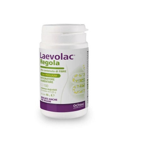 LAEVOLAC REGOLA PSILLIO 100 COMPRESSE STIPSI PER REGOLARIZZARE IL TRANSITO INTESTINALE, MODULA L' ASSORBIMENTO DEI NUTRIEN