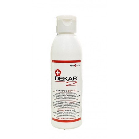 DEKAR 2 SHAMPOO DOCCIA 125 ML ANTI PIDOCCHI E PIATTOLE  CON BENZOIL BENZOATO 10%, QUASSIO  PREVENZIONE DELLE PEDICULOSI (Z
