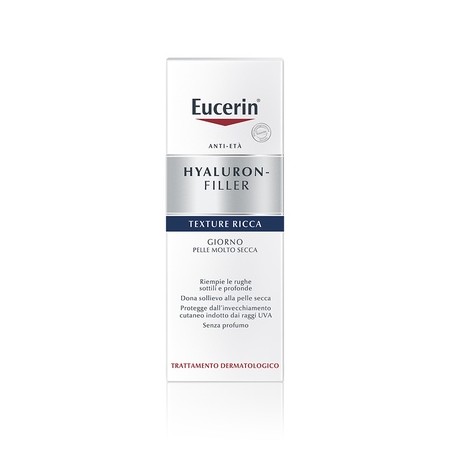 EUCERIN HYALURON FILLER 50 ML TEXTURE RICCA PER PELLE SECCA RIEMPIE LE RUGHE SOTTILI E PROFONDE  AZIONE RISTRUTTURANTE CON