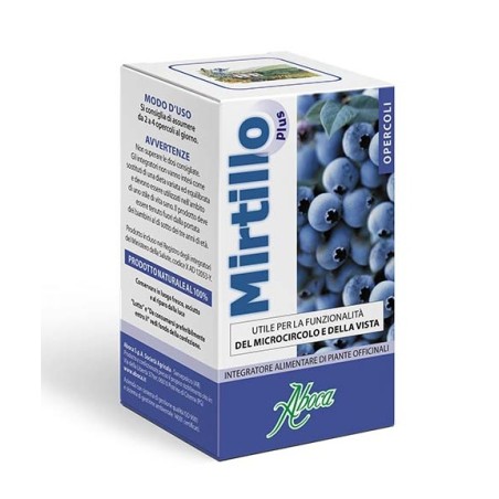 MIRTILLO PLUS 70 OPERCOLI ABOCA PER MICROCIRCOLO E VISTA CON PROPRIETÀ ANTIOSSIDANTI, ANTINFIAMMATORIE, VASODILATATORIE IN