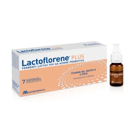 LACTOFLORENE PLUS 7 FLACONCINI FERMENTI LATTICI VIVI AD AZIONE PROBIOTICA ARRICCHITO CON VITAMINE B E ZINCO PER RIPRISTINA