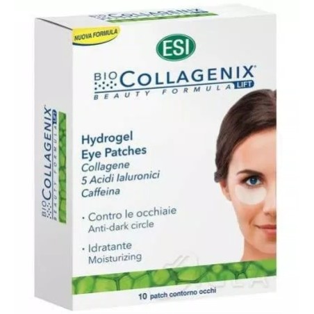 ESI BIOCOLLAGENIX EYE PATCHES CEROTTI CONTORNO OCCHI 10 PEZZI  CON COLLAGENE, 5 ACIDI IALURONICI, CAFFEINA  CONTRO LE OCCH