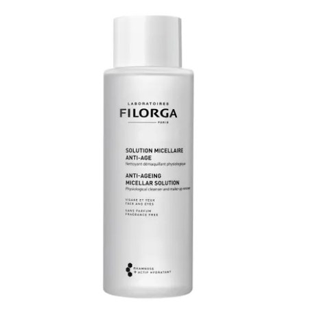 FILORGA SOLUZIONE MICELLARE ANTI ETÀ 400 ML DETERGENTE STRUCCANTE VISO CON RAMNOSIO E TREALOSIO  AZIONE LENITIVA, ANTI AGE