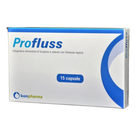 PROFLUSS 15 CAPSULE CON LICOPENE, SELENIO, SERENOA REPENS  FAVORISCE LA FUNZIONALITÀ PROSTATICA E DELLE VIE URINARIE, IL D