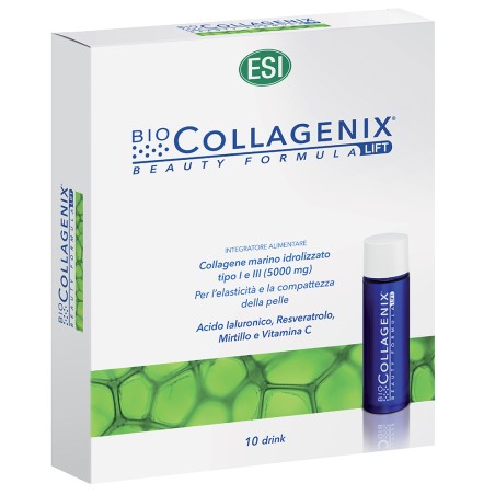 ESI BIOCOLLAGENIX BEAUTY FORMULA LIFT CON COLLAGENE MARINO IDROLIZZATO TIPO I E TIPO III (500MG)  PER L'ELASTICITÀ E LA CO