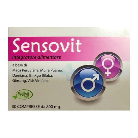 Wellvit Linea Benessere Uomo Donna Sensovit Integratore Alimentare 30 compresse