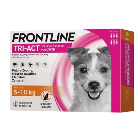 Frontline Tri-Act cani 5-10 kg 6 pipette