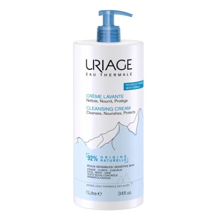 Uriage Eau Thermale Crema Lavante Detergente Senza Sapone Viso Corpo e Capelli 1 L