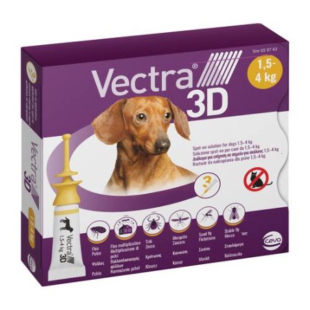VECTRA 3D SPOTON 3 PIP 1,5 - 4 KG GIALLO