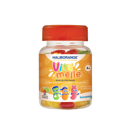 Haliborange Vitamelle Integratore Multivitaminico Adulti e Bambini 60 Caramelle Gommose