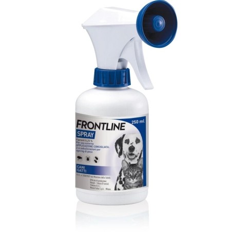 FRONTLINE SPRAY ANTIPARASSITARIO PER CANI E GATTI 250 ML + POMPETTA