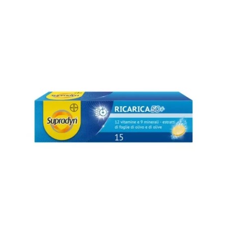Supradyn Ricarica 50+ Integratore Multivitaminico 15 Compresse Effervescenti