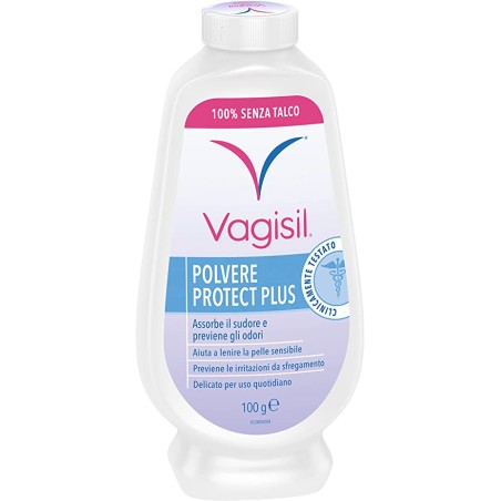 Vagisil Cosmetic Polvere Protect Plus – Protegge dalle Irritazioni Flacone da 100 ml