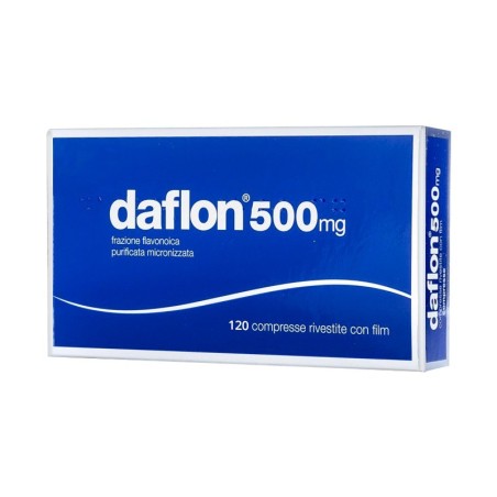 Daflon 500 Mg - Trattamento Dell'insufficienza Venosa 120 Compresse Rivestite