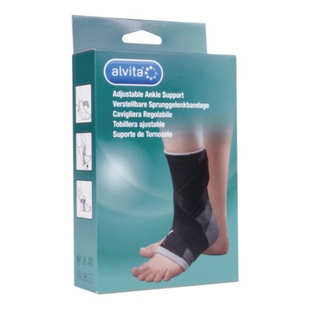 Cavigliera regolabile colore nero misura 2