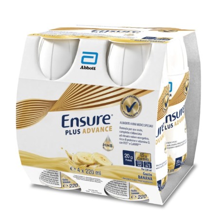 ENSURE PLUS ADVANCE BANANA ABBOTT 4X220ML