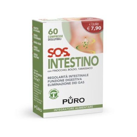 S O S  INTESTINO PURO 60 COMPRESSE DEGLUTIBILI