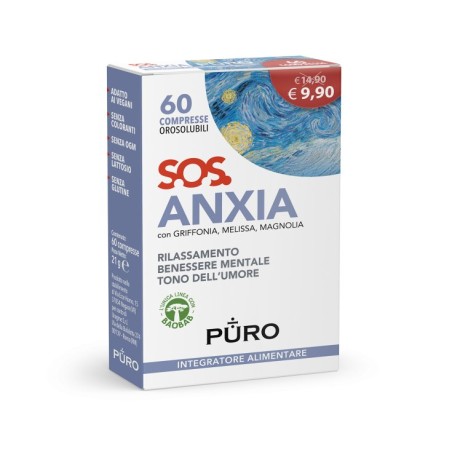 S O S  ANXIA PURO 60 COMPRESSE DEGLUTIBILI