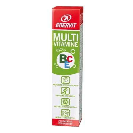 ENERVIT SPORT LINEA VITAMINE E MINERALI INTEGRATORE ALIMENTARE MULTIVITAMINICO 20 COMPRESSE EFFERVESCENTI