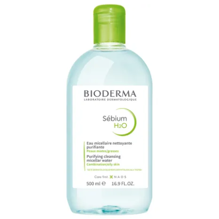Bioderma Sébium H2O Acqua Micellare Detergente Struccante Pelle Mista Grassa 500 ml